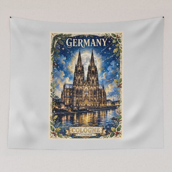 Item preview, Germany — Cologne Cathedral: Moonlit Gothic Majesty designed and sold by DibujandoPorfa.