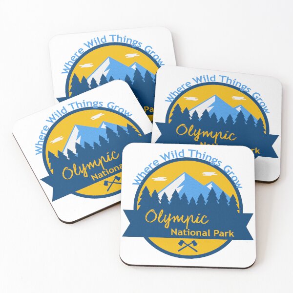Item preview, Olympic National Park Badge | Where Wild Things Grow Vintage Washington Travel Design designed and sold by DonnaRaine.