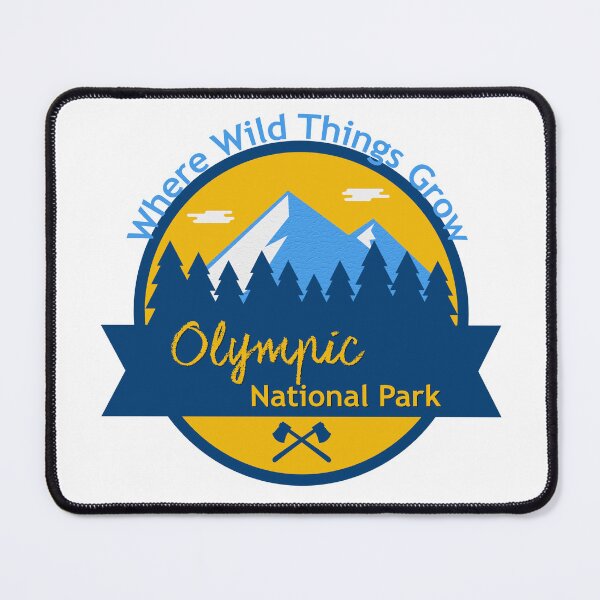Item preview, Olympic National Park Badge | Where Wild Things Grow Vintage Washington Travel Design designed and sold by DonnaRaine.