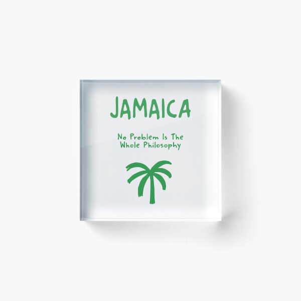 Item preview, Jamaica – "No Problem Is The Whole Philosophy" Funny Quote Print designed and sold by MarkedArtPrints.