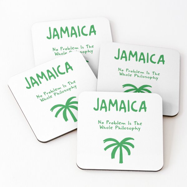 Item preview, Jamaica – "No Problem Is The Whole Philosophy" Funny Quote Print designed and sold by MarkedArtPrints.