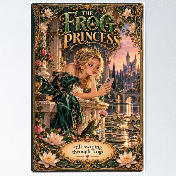 Item preview, THE FROG PRINCESS – Classic Story, Modern Problems designed and sold by AnastasiaNensy.