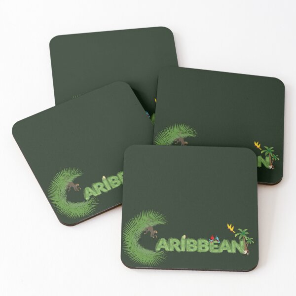 Item preview, Caribbean Jungle Wildlife Wordmark designed and sold by CaribbeanSoul868.