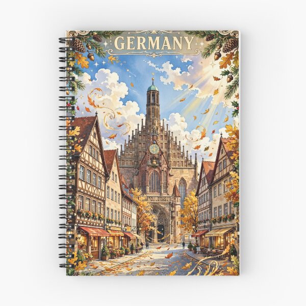 Item preview, Germany — Nuremberg Old Town: Autumn in the Old City designed and sold by DibujandoPorfa.