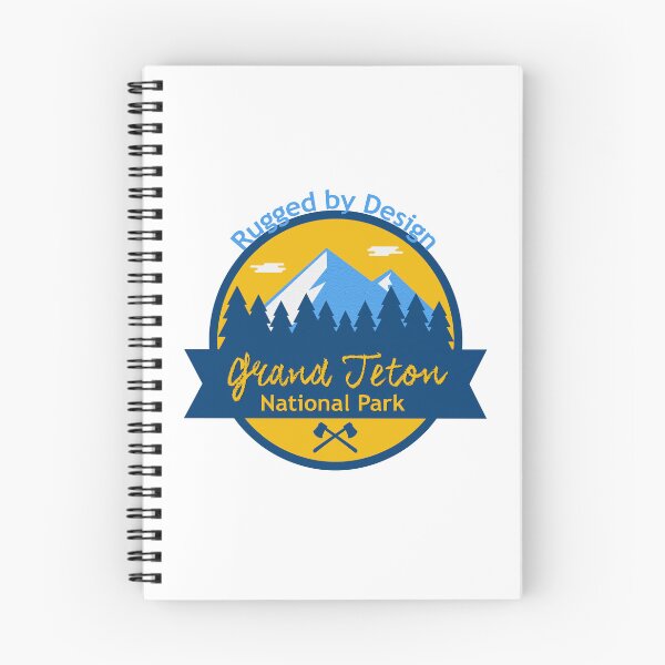 Item preview, Grand Teton National Park Badge | Rugged by Design Vintage Wyoming Mountain Travel Design designed and sold by DonnaRaine.