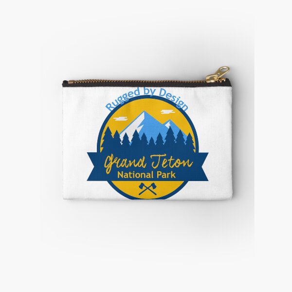 Item preview, Grand Teton National Park Badge | Rugged by Design Vintage Wyoming Mountain Travel Design designed and sold by DonnaRaine.