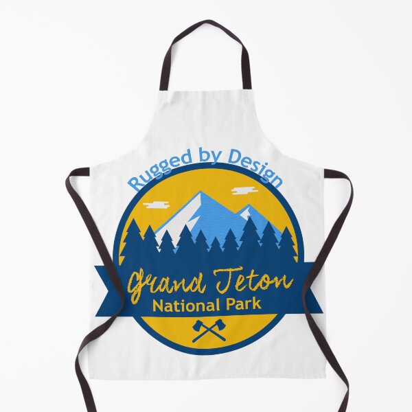 Item preview, Grand Teton National Park Badge | Rugged by Design Vintage Wyoming Mountain Travel Design designed and sold by DonnaRaine.