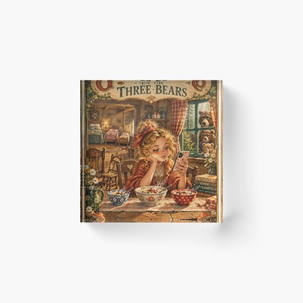 Item preview, GOLDILOCKS AND THE THREE BEARS – Classic Story, Modern Problems designed and sold by AnastasiaNensy.