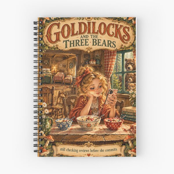 Item preview, GOLDILOCKS AND THE THREE BEARS – Classic Story, Modern Problems designed and sold by AnastasiaNensy.