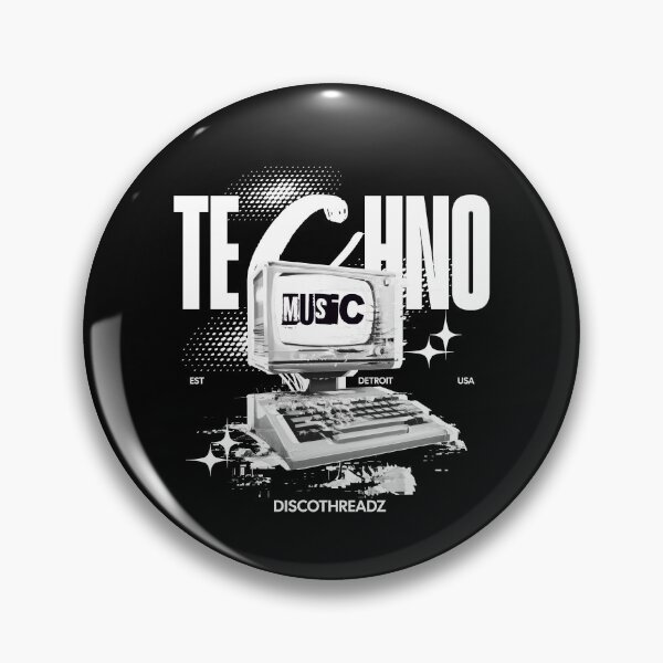Item preview, TECHNO - Retro Computer (White) designed and sold by Discothreadz.