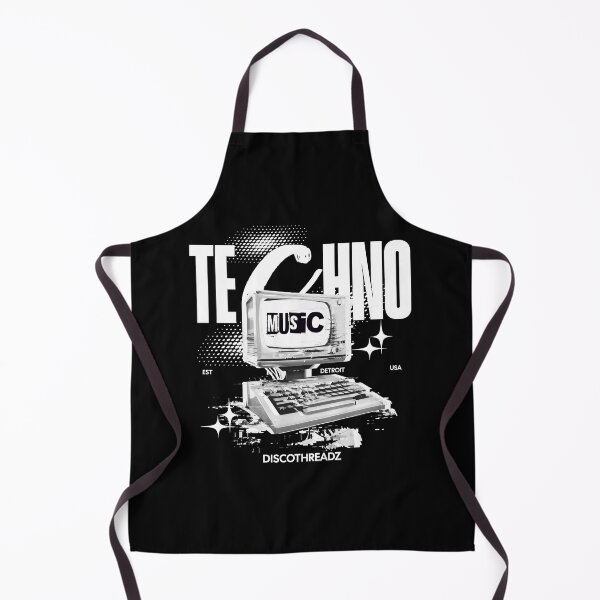 Item preview, TECHNO - Retro Computer (White) designed and sold by Discothreadz.