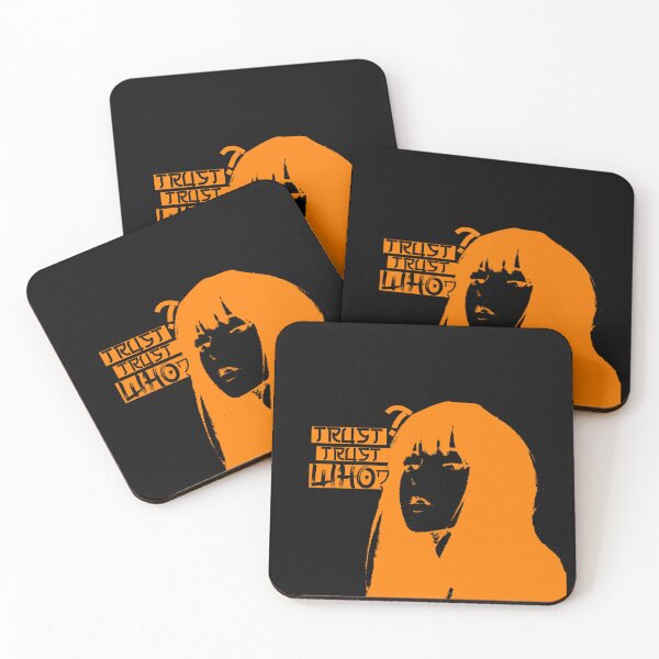 Item preview, Trust Who? Dark Aesthetic Orange & Black Thriller Design designed and sold by HQ74.