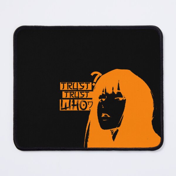 Item preview, Trust Who? Dark Aesthetic Orange & Black Thriller Design designed and sold by HQ74.