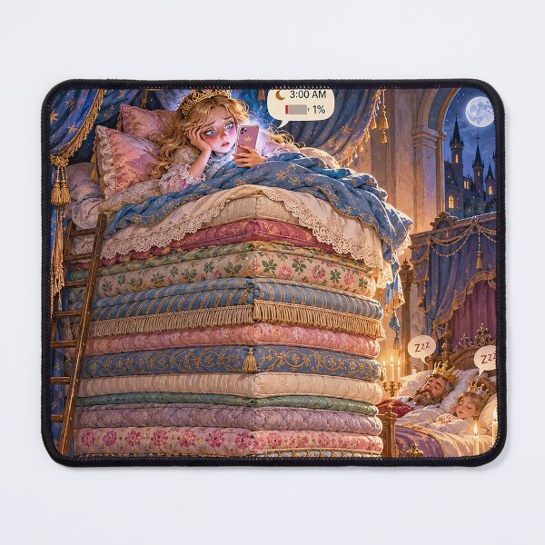 Item preview, THE PRINCESS AND THE PEA – Classic Story, Modern Problems designed and sold by AnastasiaNensy.