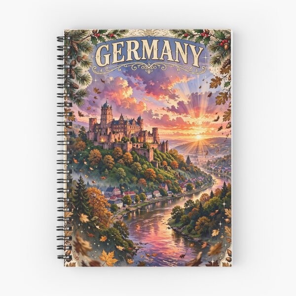 Item preview, Germany — Heidelberg Castle: Twilight Above the Neckar designed and sold by DibujandoPorfa.