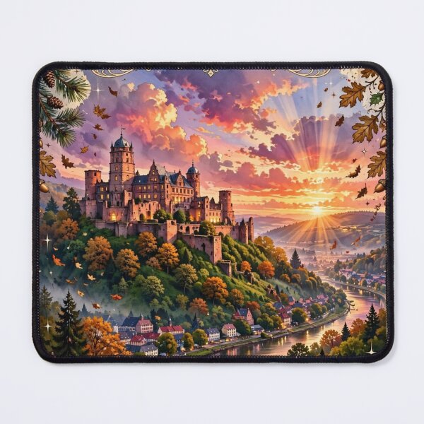 Item preview, Germany — Heidelberg Castle: Twilight Above the Neckar designed and sold by DibujandoPorfa.