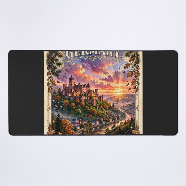 Item preview, Germany — Heidelberg Castle: Twilight Above the Neckar designed and sold by DibujandoPorfa.