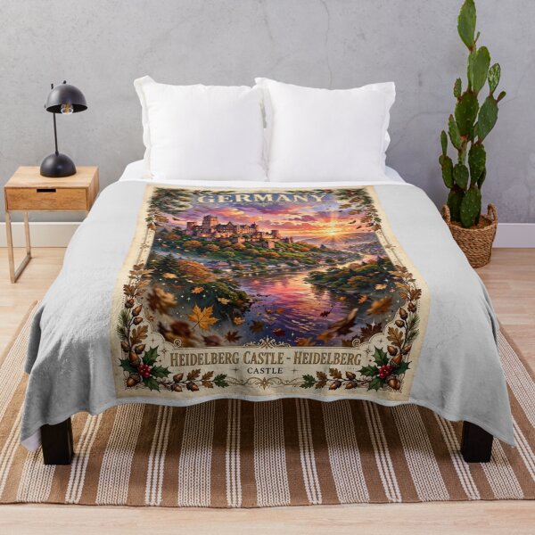 Item preview, Germany — Heidelberg Castle: Twilight Above the Neckar designed and sold by DibujandoPorfa.