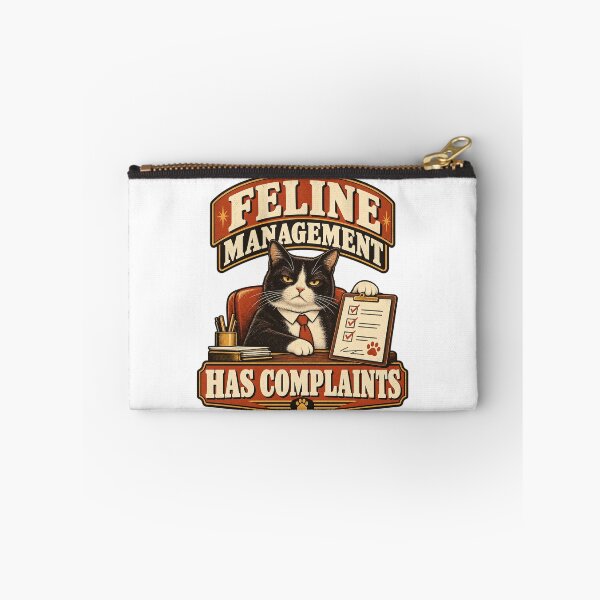 Item preview, Feline Management Cat Boss Office Humor designed and sold by Quirkloomstudio.