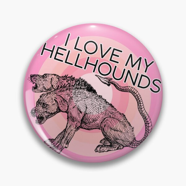 Item preview, I love my hellhounds pink circle designed and sold by 2CRE8IVE4925.