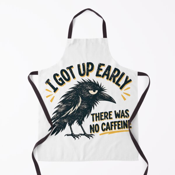 Item preview, ?☕I Got Up Early There Was No Caffeine – Funny Sleepy Raven Coffee Lover Design designed and sold by mik lor.
