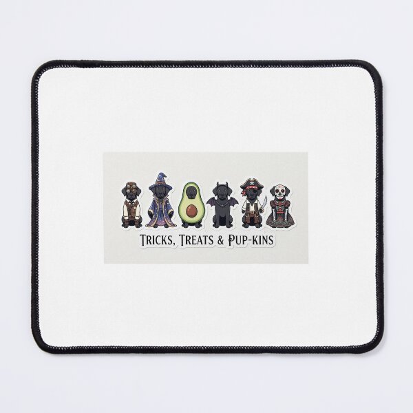 Item preview, Tricks Treats and Pup-kins Cute Halloween Dog Art designed and sold by abfuze.