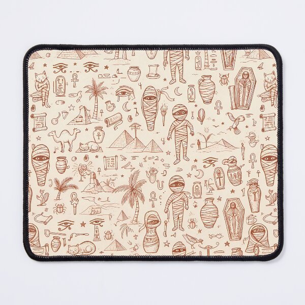Item preview, Pyramid Whimsical Hand Drawn Folk Art Doodle Pattern designed and sold by ART ATTACK ZONE.