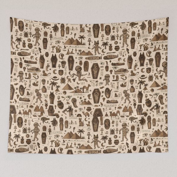 Item preview, Eye Whimsical Hand Drawn Folk Art Doodle Pattern designed and sold by ART ATTACK ZONE.