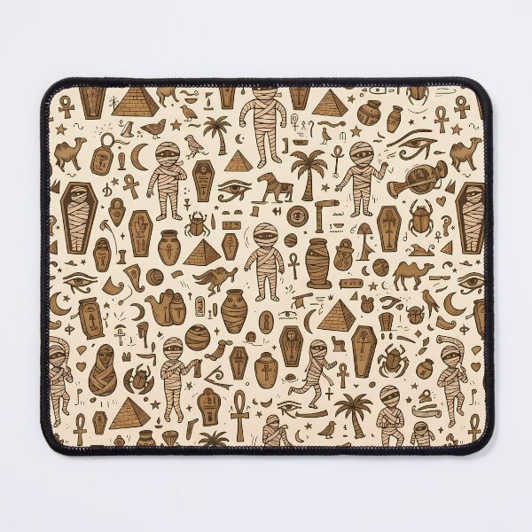 Item preview, Horus Whimsical Hand Drawn Folk Art Doodle Pattern designed and sold by ART ATTACK ZONE.