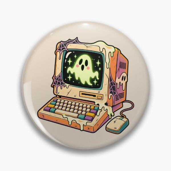 Artikelvorschau, Verfluchter Vintage-Computergeist entworfen und verkauft von Dopamine Department.