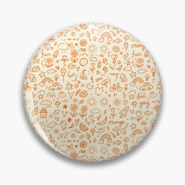 Item preview, Sunshine Whimsical Hand Drawn Folk Art Doodle Pattern designed and sold by ART ATTACK ZONE.