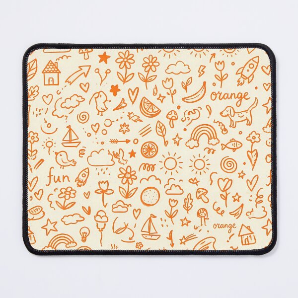 Item preview, Sunshine Whimsical Hand Drawn Folk Art Doodle Pattern designed and sold by ART ATTACK ZONE.