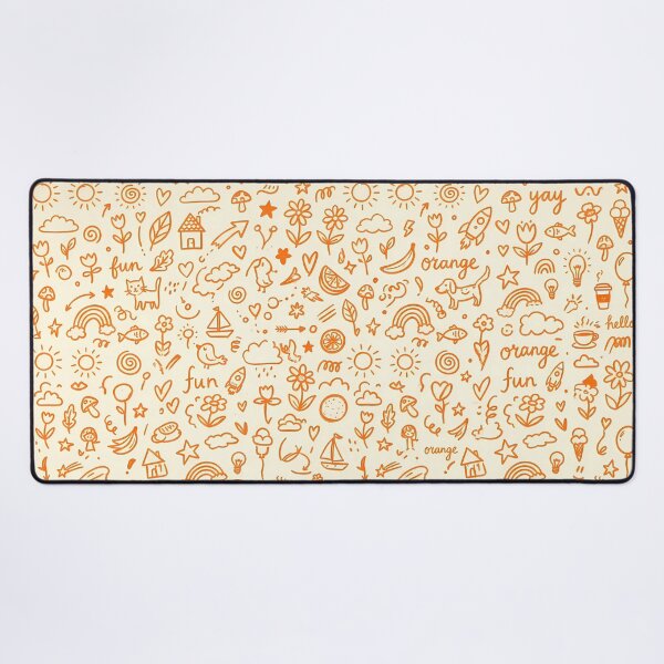Item preview, Sunshine Whimsical Hand Drawn Folk Art Doodle Pattern designed and sold by ART ATTACK ZONE.