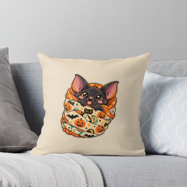Item preview, Cute Halloween Bat in Blanket designed and sold by Dopamine Department.