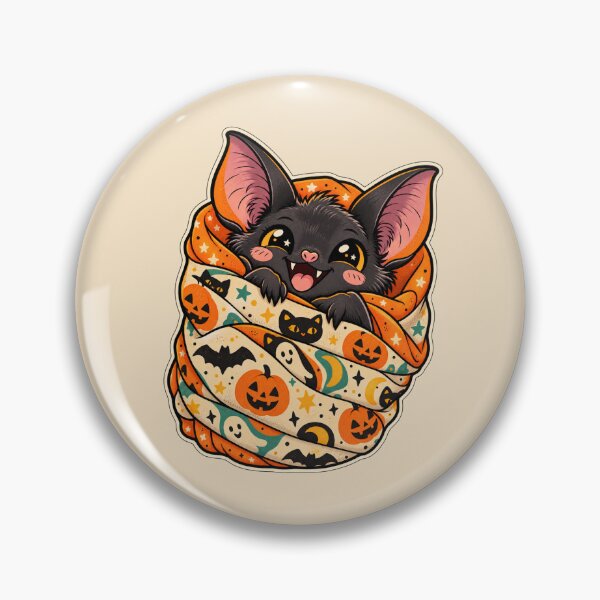 Item preview, Cute Halloween Bat in Blanket designed and sold by Dopamine Department.