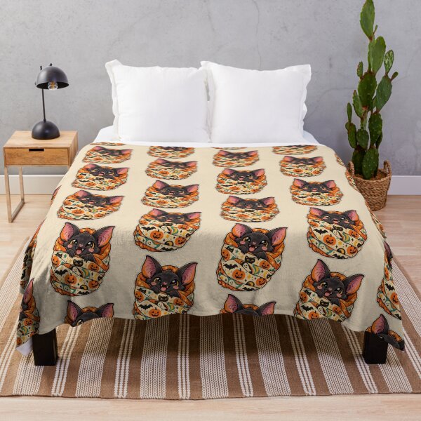 Item preview, Cute Halloween Bat in Blanket designed and sold by Dopamine Department.