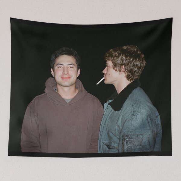Item preview, Connor Storrie And Hudson Williams Photo Print designed and sold by luisTeam.