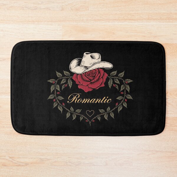 Item preview, romantic rose cowboy hat heart floral western love design men valentine gift designed and sold by DariaOltes.