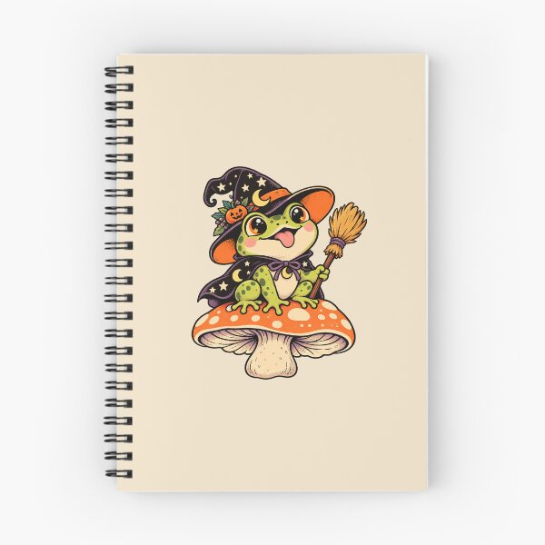 Item preview, Cute Witch Frog on Mushroom designed and sold by Dopamine Department.
