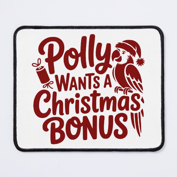 Item preview, Polly Wants a Christmas Bonus designed and sold by theartfulaspie.