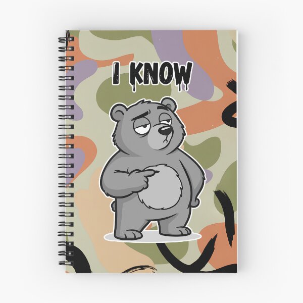 Item preview, I Know Tired Bear Cartoon designed and sold by Taridesign.