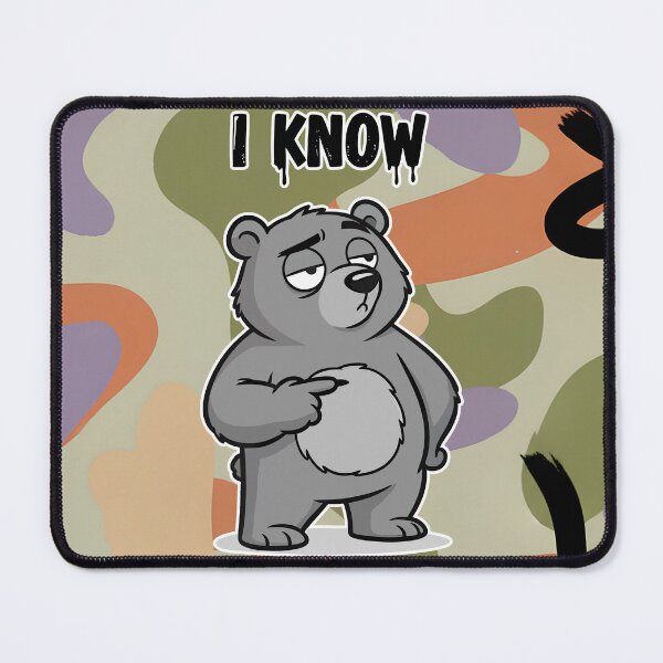 Item preview, I Know Tired Bear Cartoon designed and sold by Taridesign.