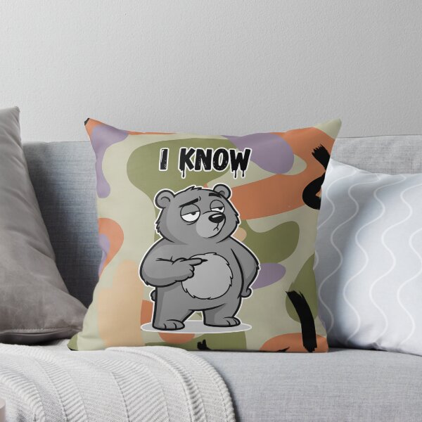 Item preview, I Know Tired Bear Cartoon designed and sold by Taridesign.