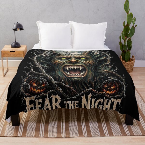 Item preview, Fear The Night - Creepy Tree Monster Halloween` designed and sold by thirtyonestars.