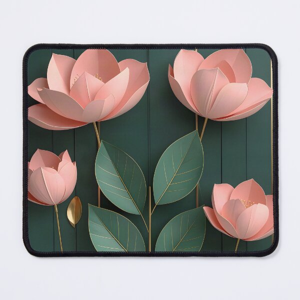 Item preview, Elegant Pink Lotus Blooms designed and sold by Vicky Brago-Mitchell®.