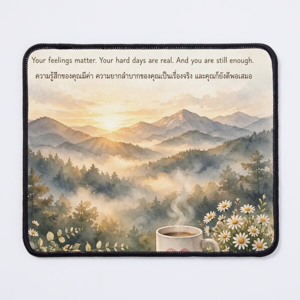 Item preview, You Are Enough Bilingual Healing Quote designed and sold by JitMelody .