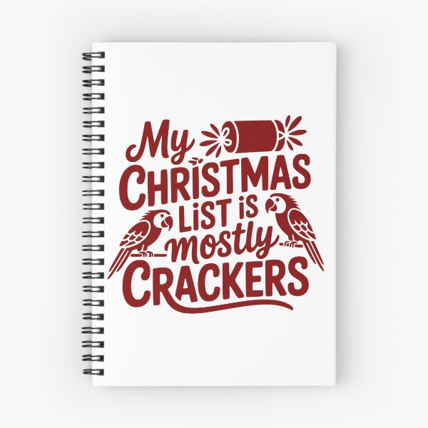 Item preview, My Christmas List Is Mostly Crackers designed and sold by theartfulaspie.