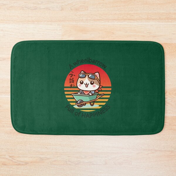 Item preview, A wheelbarrow full of happiness cute cat funny kawaii designed and sold by GrumpyGorillaz.