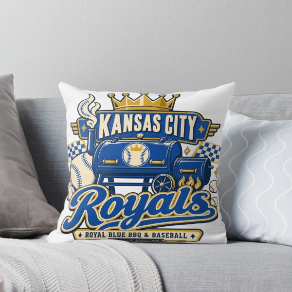 Item preview, Kansas City Royal Blue BBQ Baseball Emblem designed and sold by Dresut.
