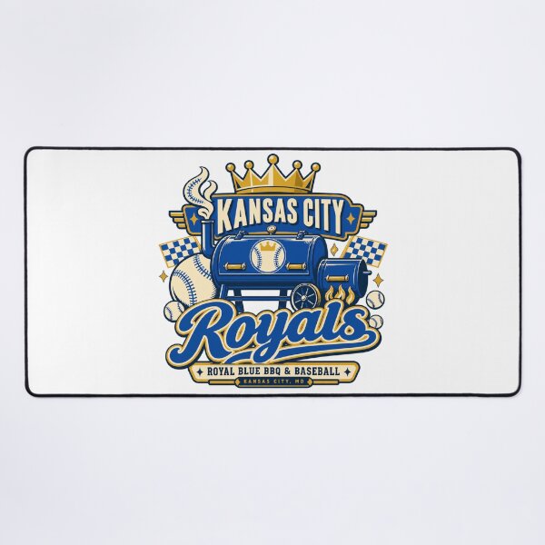Item preview, Kansas City Royal Blue BBQ Baseball Emblem designed and sold by Dresut.